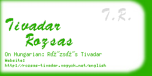 tivadar rozsas business card